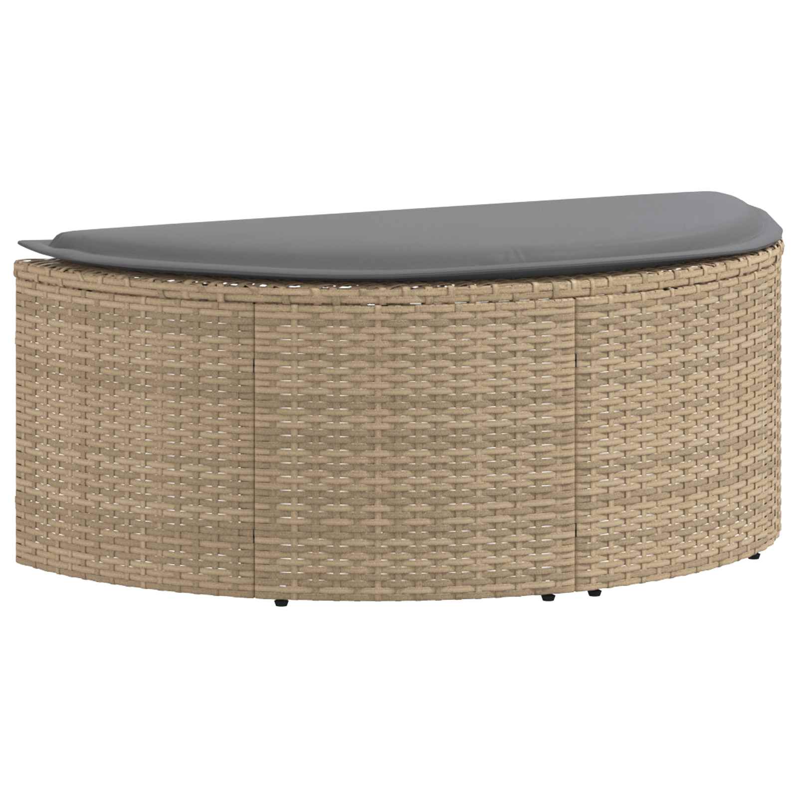 Canapé de jardin 8 pc - Polyrotin Beige et gris clair